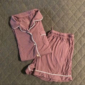 Soft purple pajama set